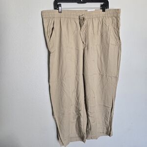 St. John's Bay Cropped Relaxed Fit Khaki Pants XXL
